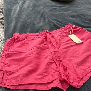 Dylan Pink Athletic Shorts Lightweight Drawstring